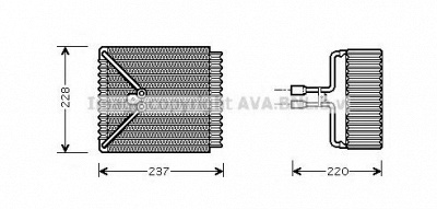 AVA QUALITY COOLING fdv371 -  Испаритель, кондиционер